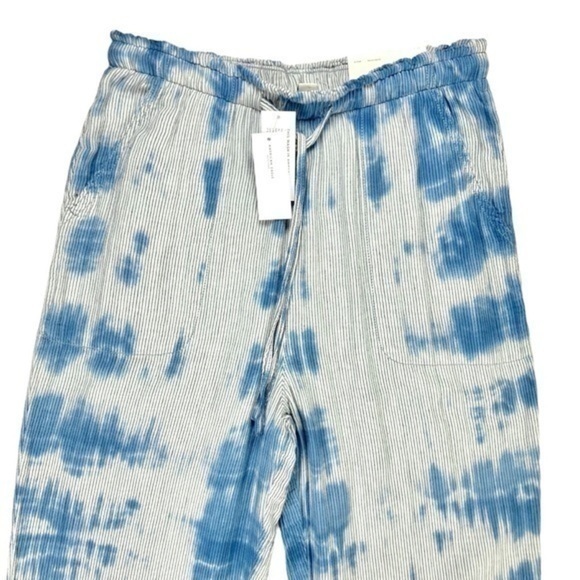 American Eagle Jogger Womens Small Blue Tie Dye Drawstring Relaxed Fit Pants NEW - Picture 3 of 13